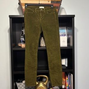 Madewell corduroy fall classic olive green